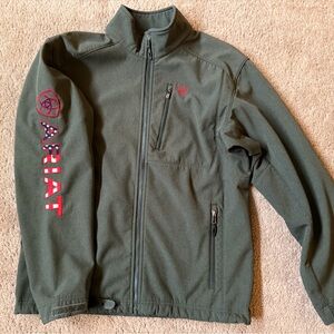 Ariat Grey Jacket with American Logo